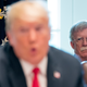 National security adviser John Bolton listens as President Donald Trump speaks during a cabinet meeting in the Cabinet Room of the White House, Thursday, Aug. 16, 2018, in Washington.